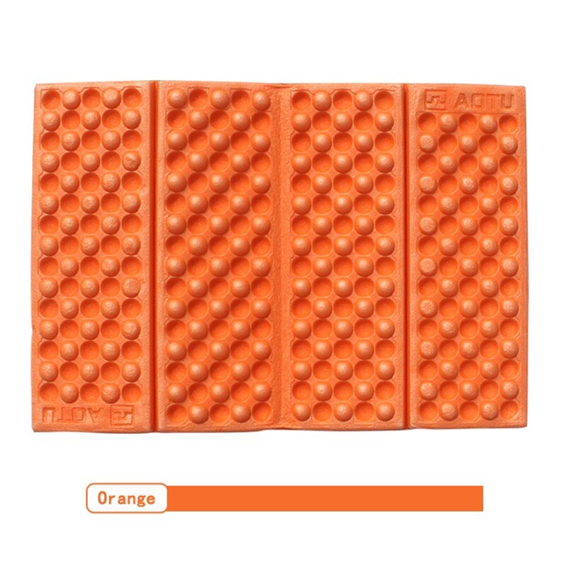 Outdoor Mat Vouwen Kussen Stoel Ultralight Camping Stoel Opvouwbare Reizen Wandelen Picknick Mat Vouwen Vochtbestendige Kussen Pad: orange