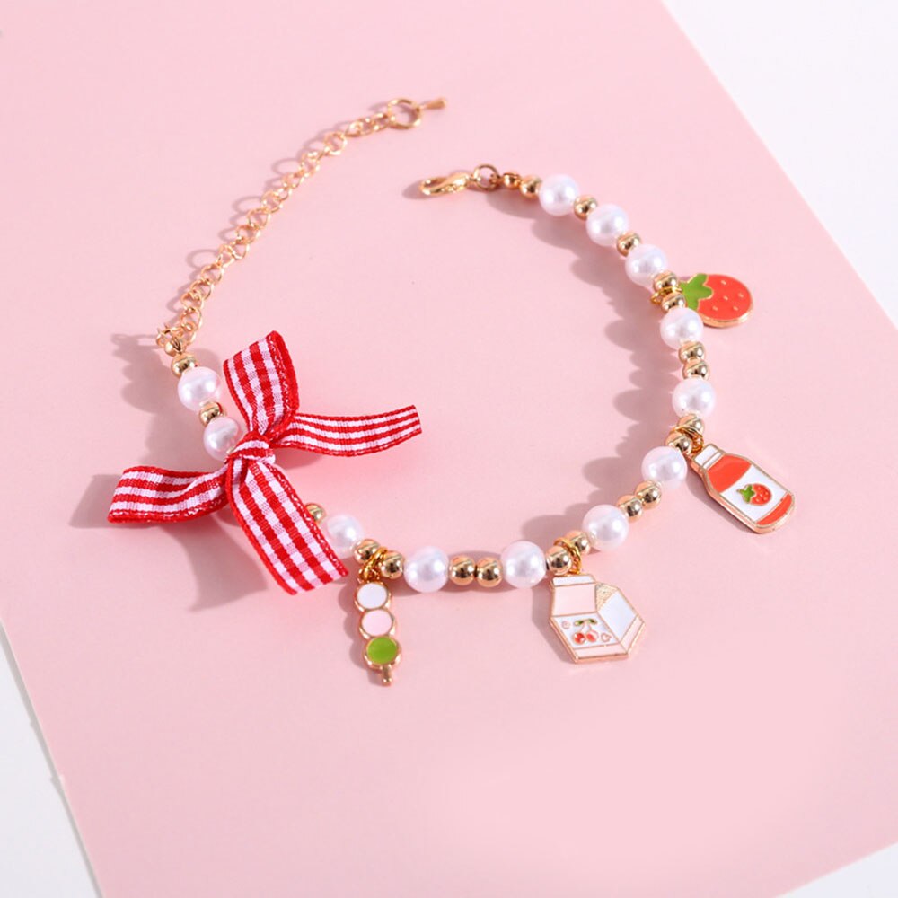 Cane da compagnia gatto perle collana collare accessori Bling piccolo cane gatto gioielli per cucciolo femminile Chihuahua Yorkie coniglio fatto a mano: A / XS