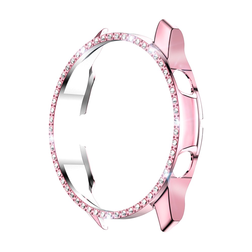 Diamanten pc-hoesje voor samsung galaxy watch 3 45mm 41mm glanzende diamanten pc-hoes voor samsung galaxy watch 3 45mm 41mm: Roze / Galaxy watch 45mm