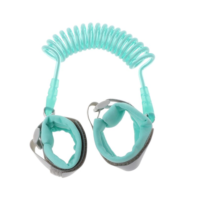Barnens säkerhetssele justerbar armleden koppel gå assistent armband baby anti-förlorat bälte: Grön / 150cm