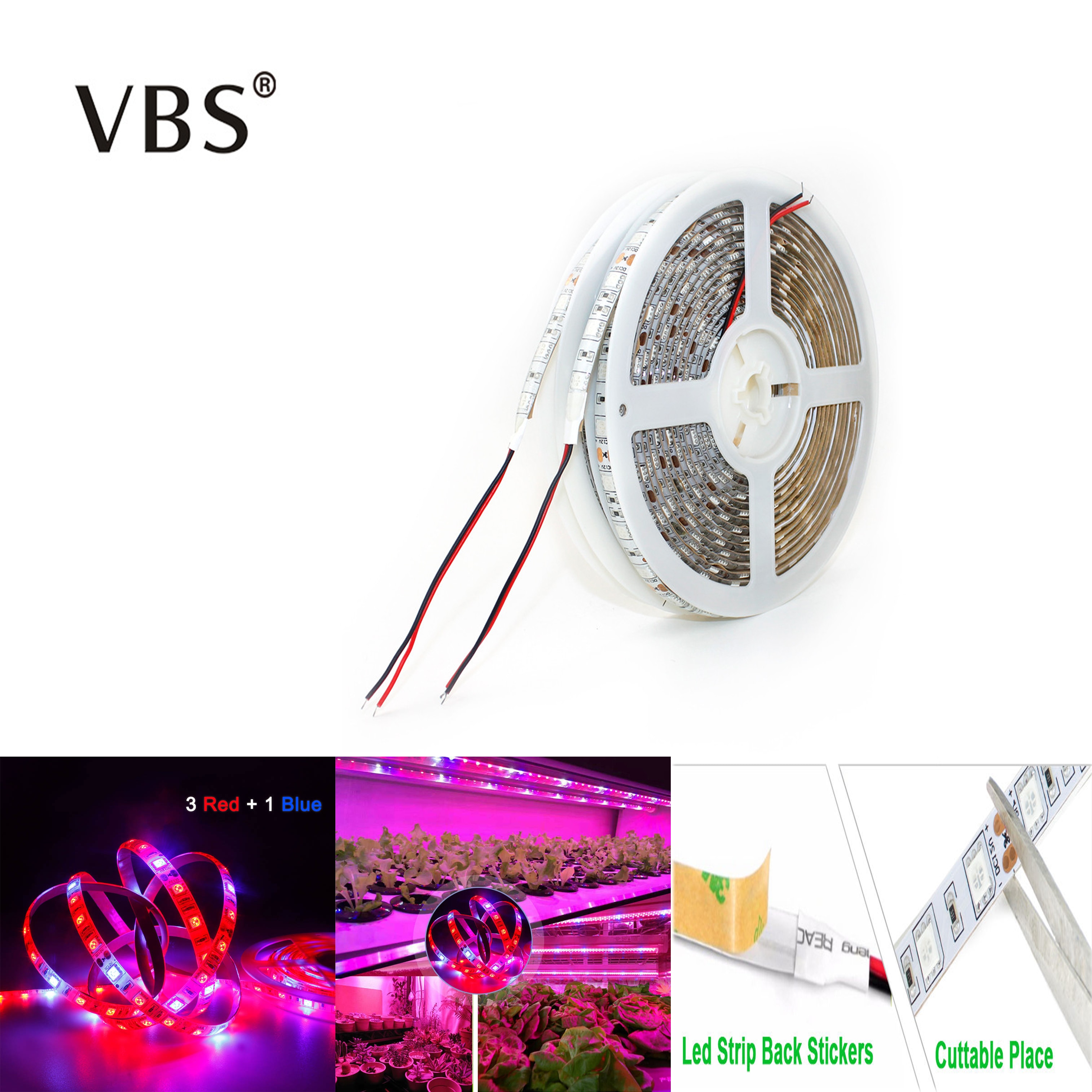 Pasteable Phyto Led Light strip Hydroponic Growth Light Led Grow Full Spectrum12V Red Bule Lamp Plant Flower Seedling Fitolamp