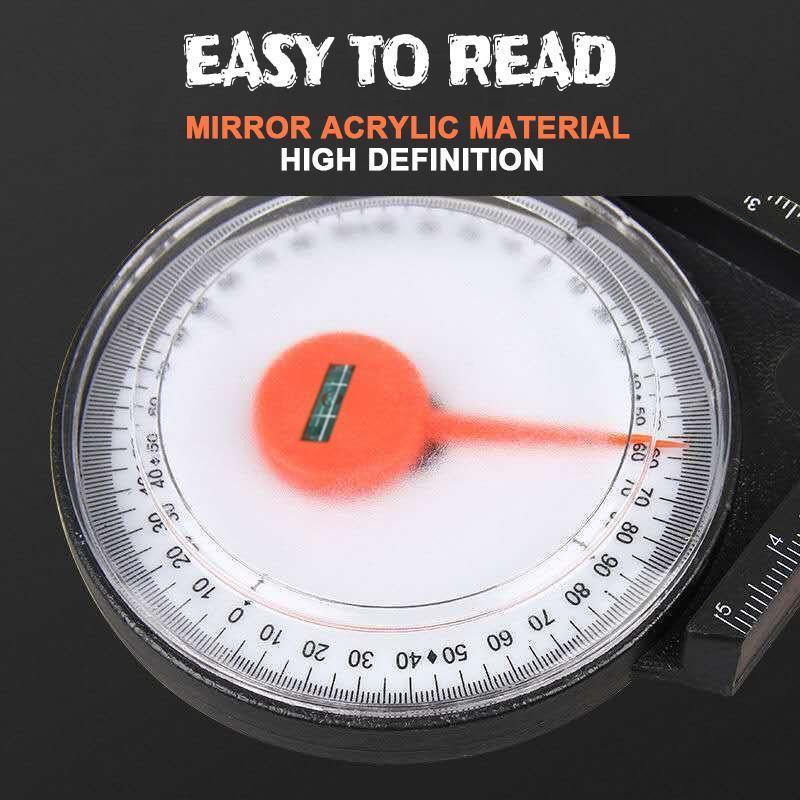 Zezzo® Magnetic Precise Angle Level Finder Mini Inclinometer Protractor Tilt Level Meter Angle Finder Clinometer Gauge Tool