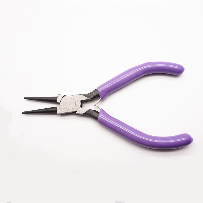 Biżuteria szczypce, narzędzia i sprzęt zestaw długa igła okrągły nos krajalnica szczypce do tworzenia biżuterii akcesoria do rękodzieła HK043: Niebieski