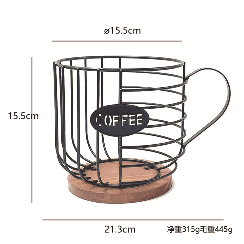 Porte-dosette de café pour tasses K, porte-gobelets K pour comptoir, organisateur de dosettes de café en forme de tasse, panier de rangement de dosettes de café pour café B: vert clair