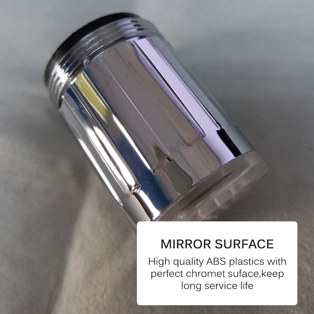 Luminoso luz LED grifo de agua grifo de ducha cuenca boquilla de agua de baño cocina calentador de grifos termostato azul 3 colores 7 colores