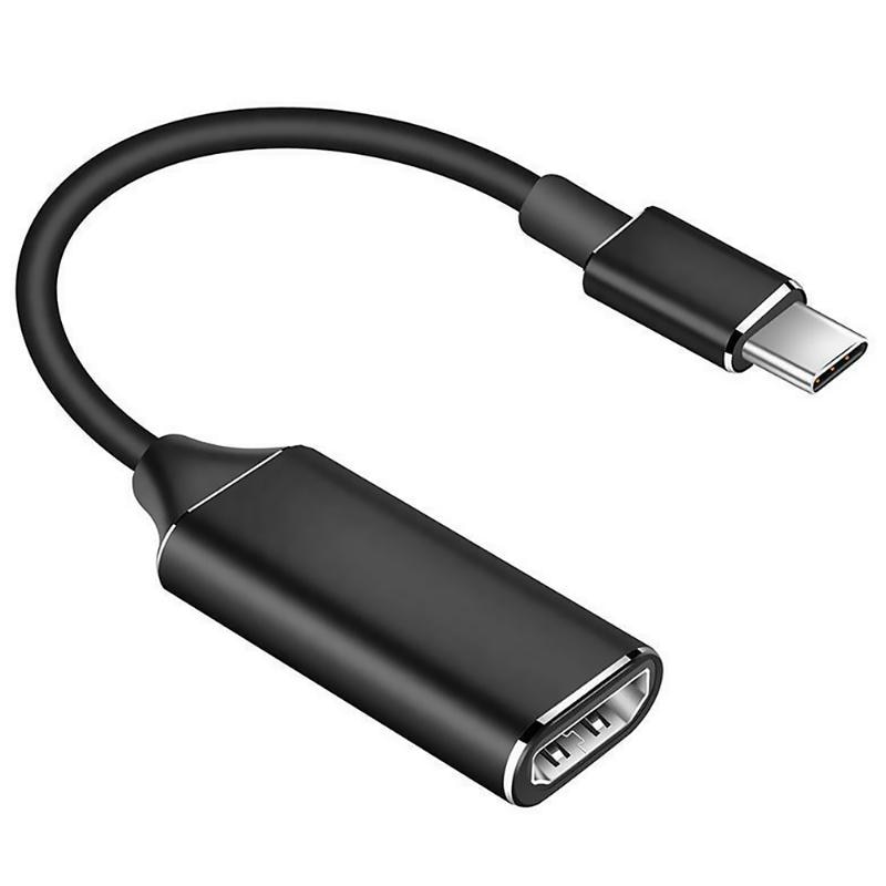 Usb-c hub type-c til hdmi-kompatibel hd tv adapter usb 3.1 4k konverter for pc bærbar digital wire stang