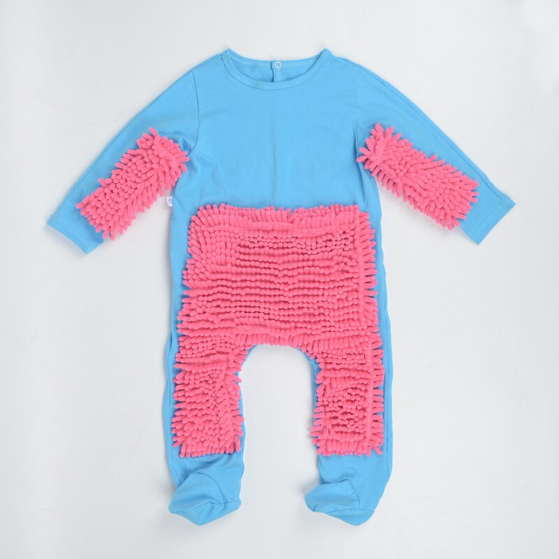 Pelele de mopa para bebé, traje Unisex para niño y niña, pulidor de suelo, mopa, traje de otoño e invierno