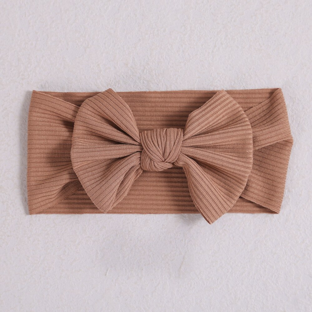 Diadema roja para niña recién nacida, accesorios para el cabello para niña, turbante con lazo sólido, diadema para niña: 1 khaiki