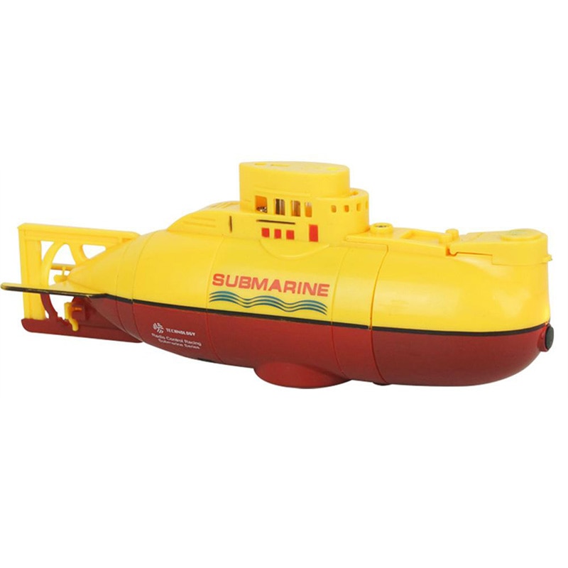 Mini rc ubåd skib 6ch højhastigheds radio fjernbetjening båd model elektrisk børnelegetøj: Default Title