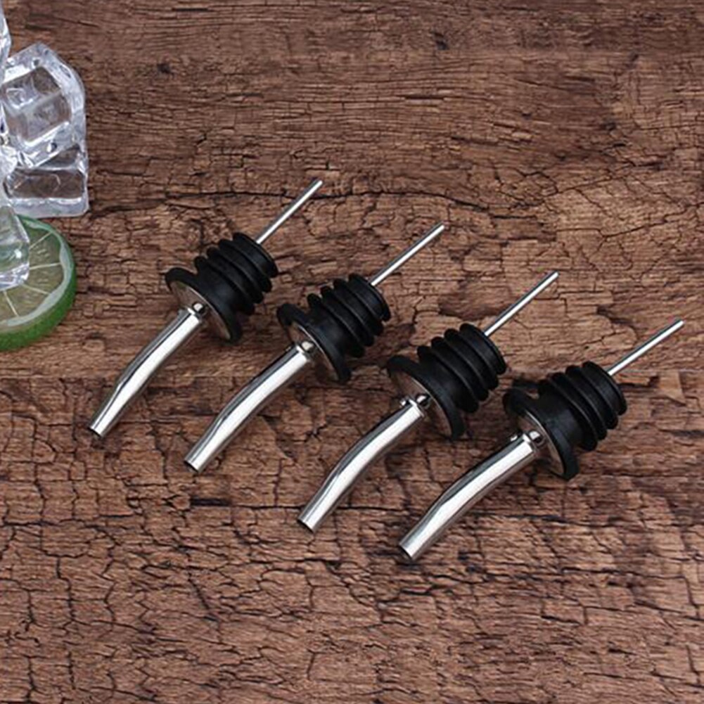 12 Pcs Stainless Steel Classic Wine Liquor Bottle Speed Pourers with Tapered Spout Flow Wine Bottle Pour Spout Stopper Barware