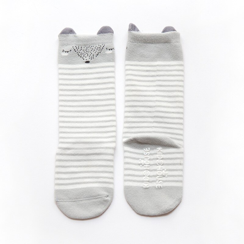 unisex Baby Jungen Karikatur Lange Socken Für freundlicher Frühling Herbst Baumwolle Ebene Baby Knie Hohe Bein Warme Anti Unterhose Gummi sohle Socken