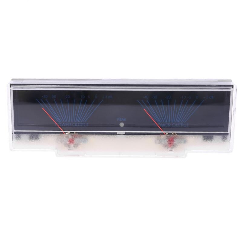 Vu måler o effektforsterkerpanel Dobbel analog nivå db måler med bakgrunnsbelysning