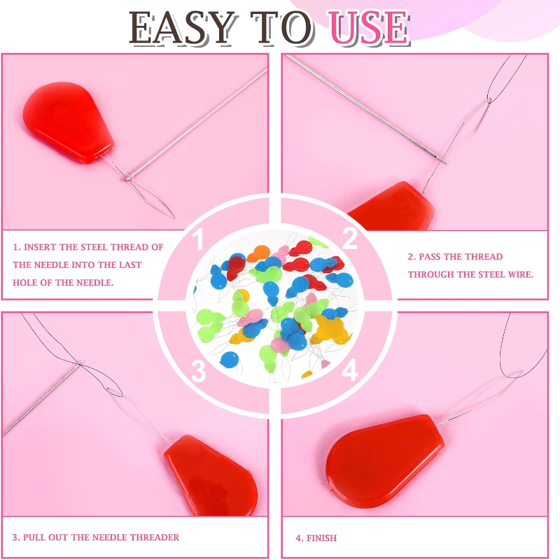Enhebrador de agujas, herramienta de inserción de puntadas para máquina de coser, herramientas de costura de hilo automático, accesorios de costura hechos a mano, 10 Uds.
