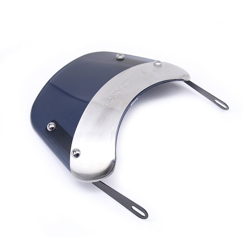 Pare-brise de moto rétro café Racer 5-7 pouces, déflecteur de vent pour Yamaha XJ 400 XJ 600S Diversion XJR 1200: Smoke