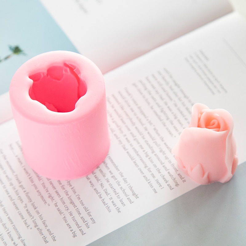 Molde de tulipán de un solo agujero hecho a mano, molde de silicona para jabón de flores DIY, molde de silicona para pastel de Chocolate, molde de silicona, moldes para formas de jabón, suministros para hacer jabón
