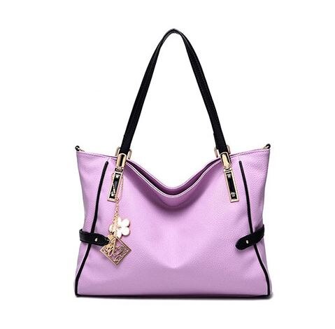 Bolso de mano de gran capacidad para mujer, bandolera con lentejuelas, temperamento de Reina, ZHP20-C Simple, novedad de: Purple