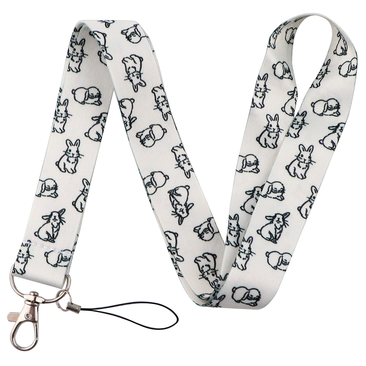 Cute Capybara Lanyard for Keys Neck Strap ID Card Badge Holder Cell Phone Strap Key Chain Key Holder Key Rings Accessories: Khaki
