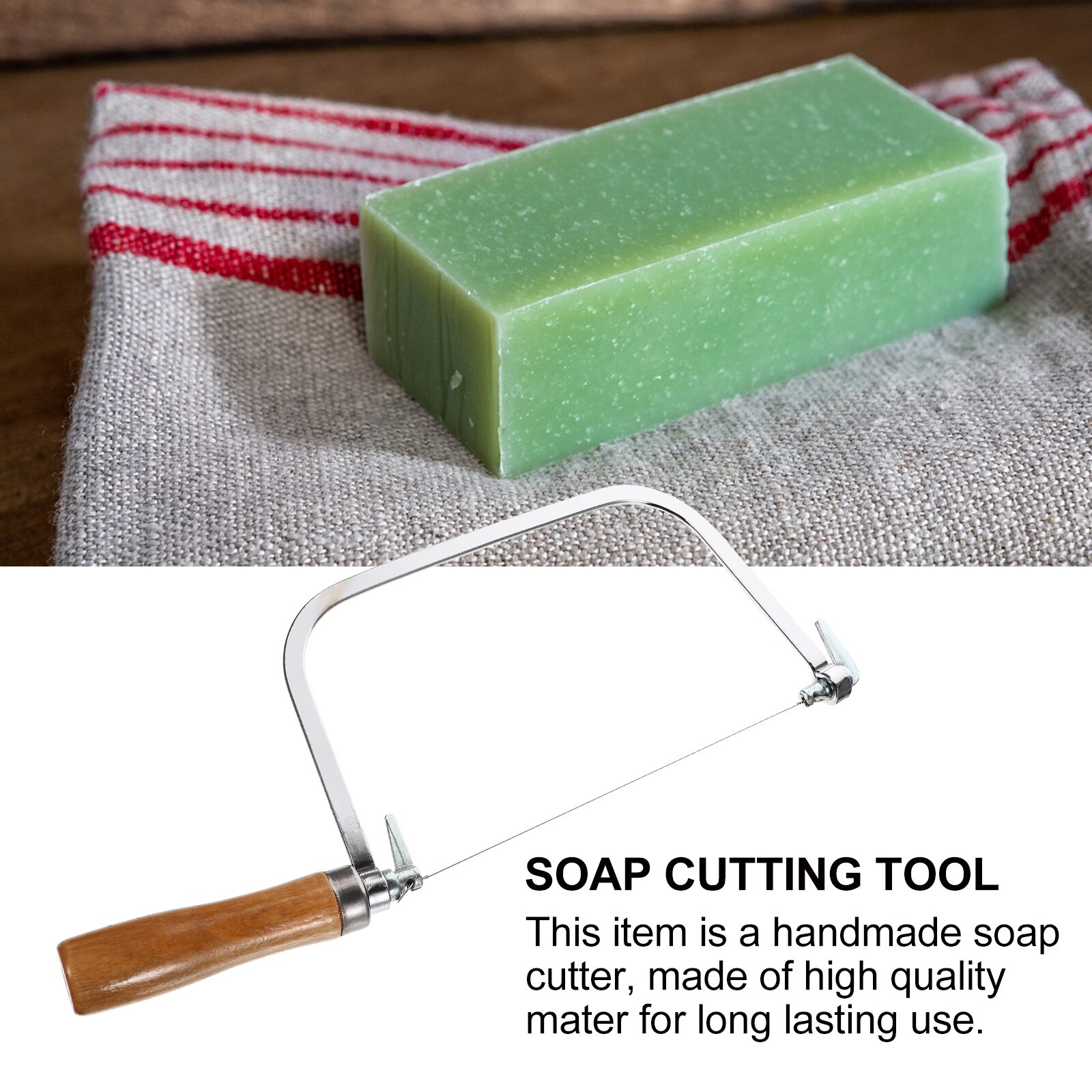 Useful DIY Soap Cutter Soap Making Tool Soap Slicing Tool Stainless Steel Soap Cutter DIY Soap Slicer Portable Soap Cutting Tool