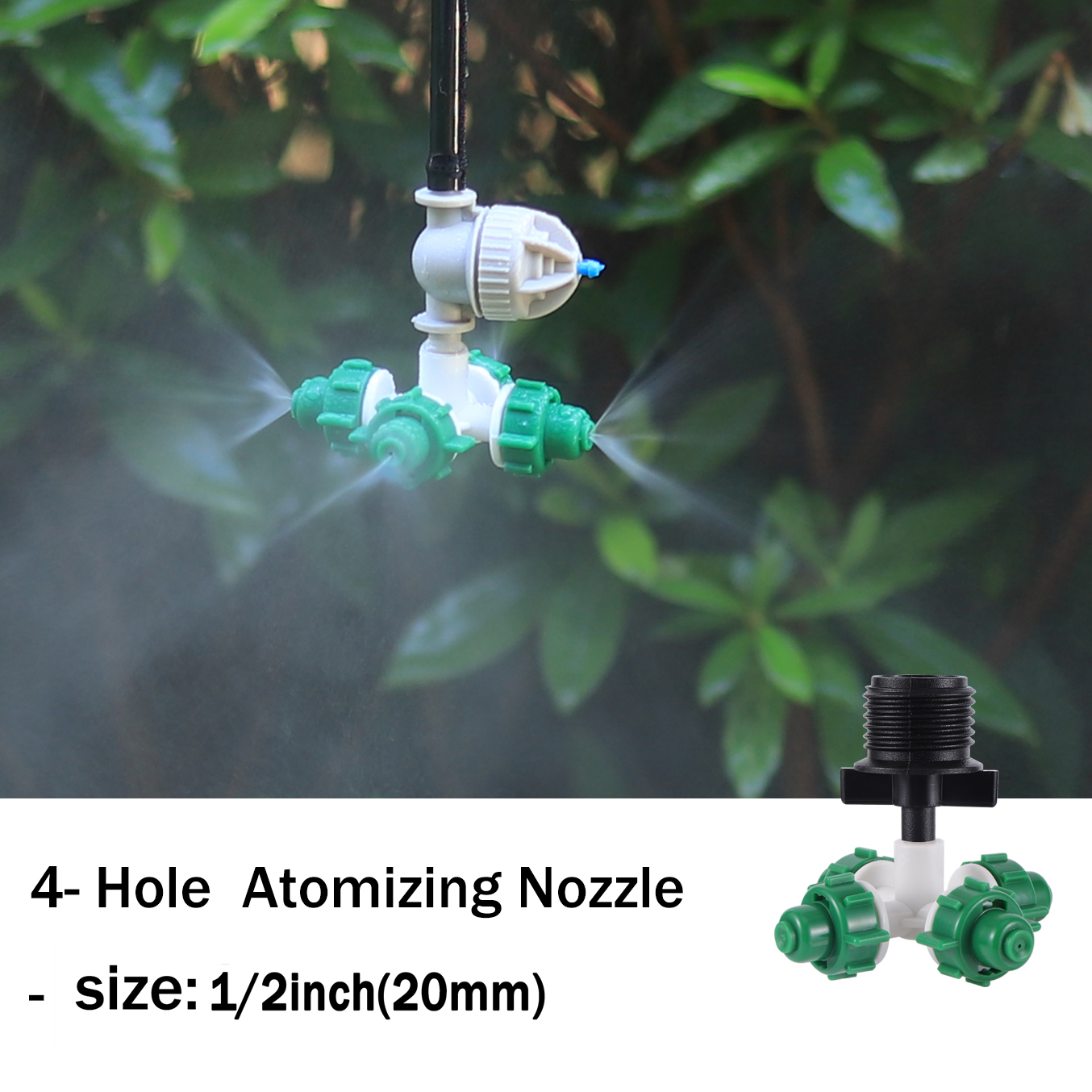 Plante plen dyse hage kryss forstøvningsdyse drivhus sprinkler hengende vanning luftfukting forstøvningsdyse: Rød