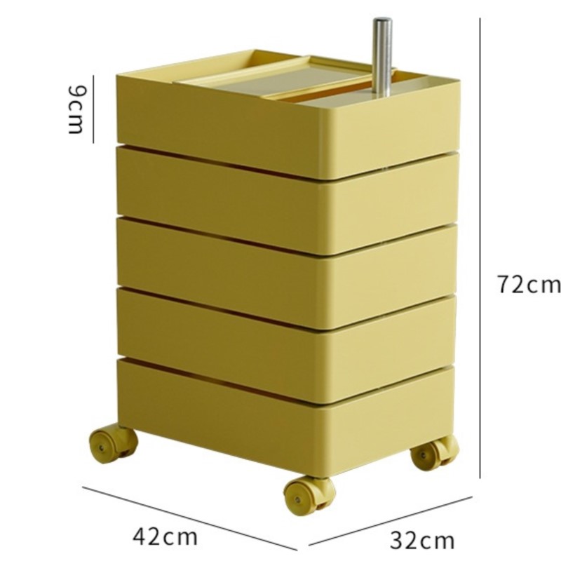 Rotating Storage Cabinet Movable Bedside Table Ins Side Cabinet Minimalist Nordic Storage Cabinet Cosmetic Storage Cabinet: black