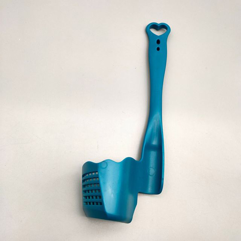 1Pcs Koken Machine Lepel Multifunctionele Tools Roterende Spatel Food Processor Schoonmaken Keuken Accessoires: Blauw