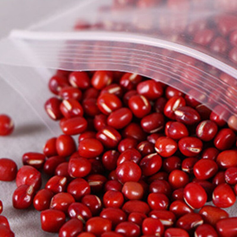 100pcs Resealable Zip Lock Bags Self Seal Clear Plastic Poly Bag Food Storage Package Reclosable Vacuum Fresh Packing Bag