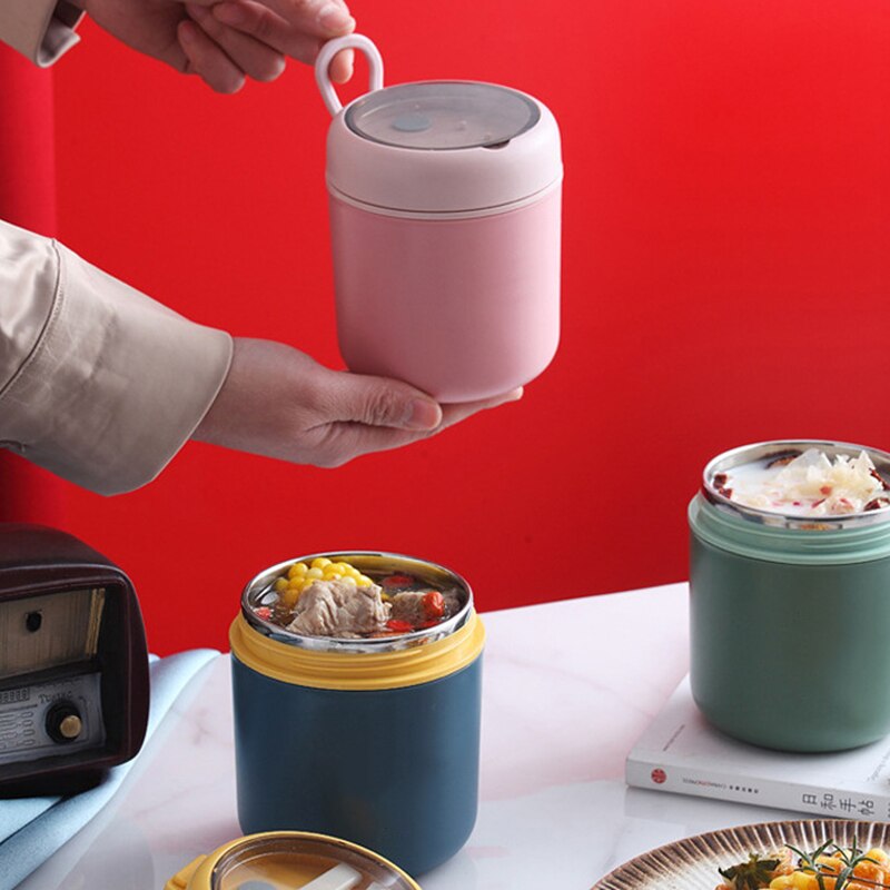 304 Stainless Steel Insulated Container Leak Proof Food Soup Container Lunch Thermoses For School Office Shaker Bottle Drinkware