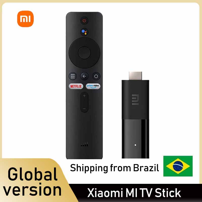 Global Versie Xiaomi Mi Tv Stick Android Tv 9.0 Hdr 1080P 1Gb Ram 8Gb Rom Draagbare Mini tv Dongle Wifi Google Assistent