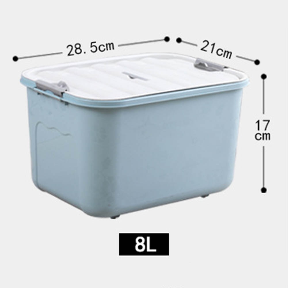 Boîte de Rangement en plastique | Grande boîte de Rangement en plastique, lit de couleur unie, sous le placard, boîte de Rangement des vêtements édredons, conteneur de Rangement pour articles divers