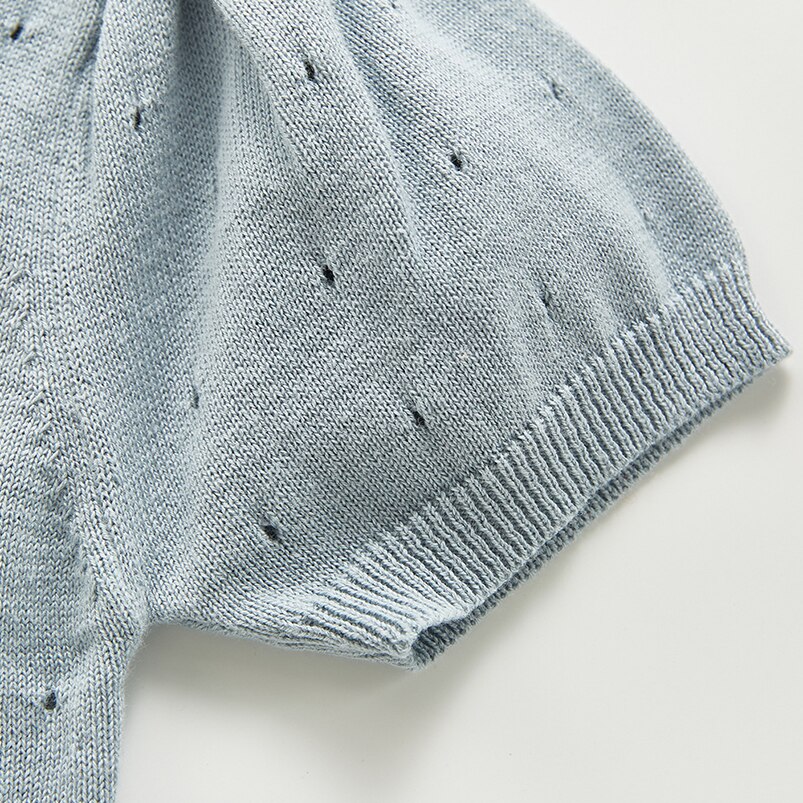 Camisa macia respirável de algodão para bebês, camisa de verão com manga curta de malha de algodão para crianças pequenas, roupas infantis