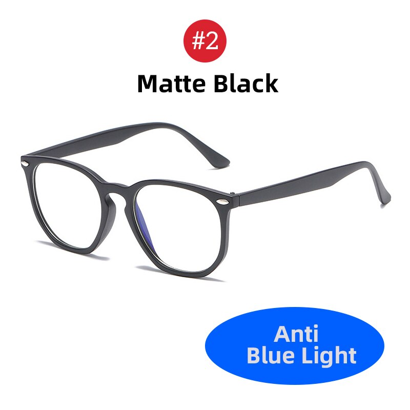 VIVBEE Classic Square Blue Light Blocking Glasses Men Trending Transparent Frames Computer Unisex Anti Ray Gaming Glasses: 2 Matte Black