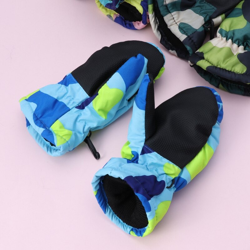Manoplas cálidas impermeables para bebé, invierno, niño y niña, guantes para niños al aire libre