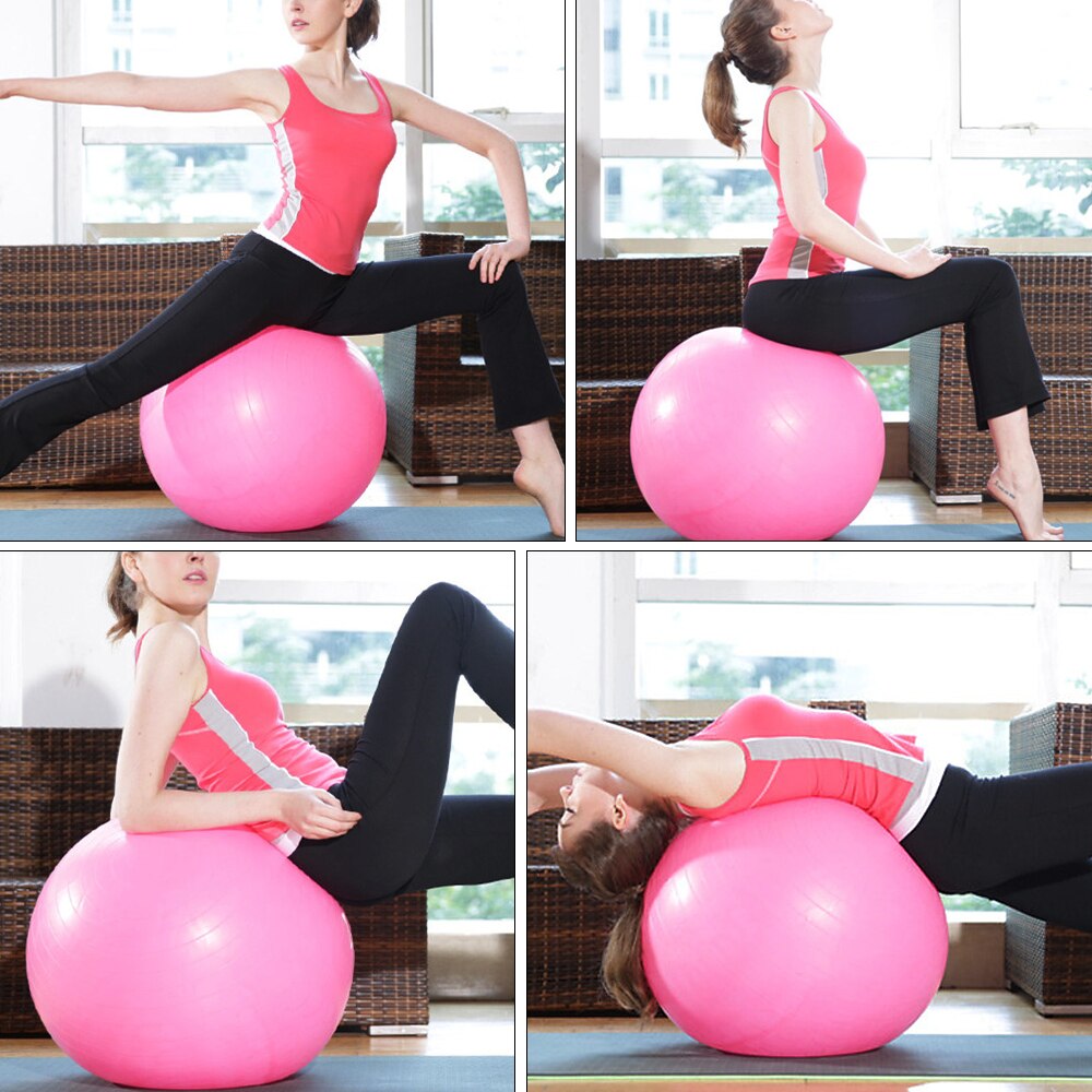 Lixada 45CM/55CM/65CM/75CM Anti-burst Yoga Ball Thickened Stability Balance Ball Pilates Barre Physical Fitness Exercise Ball