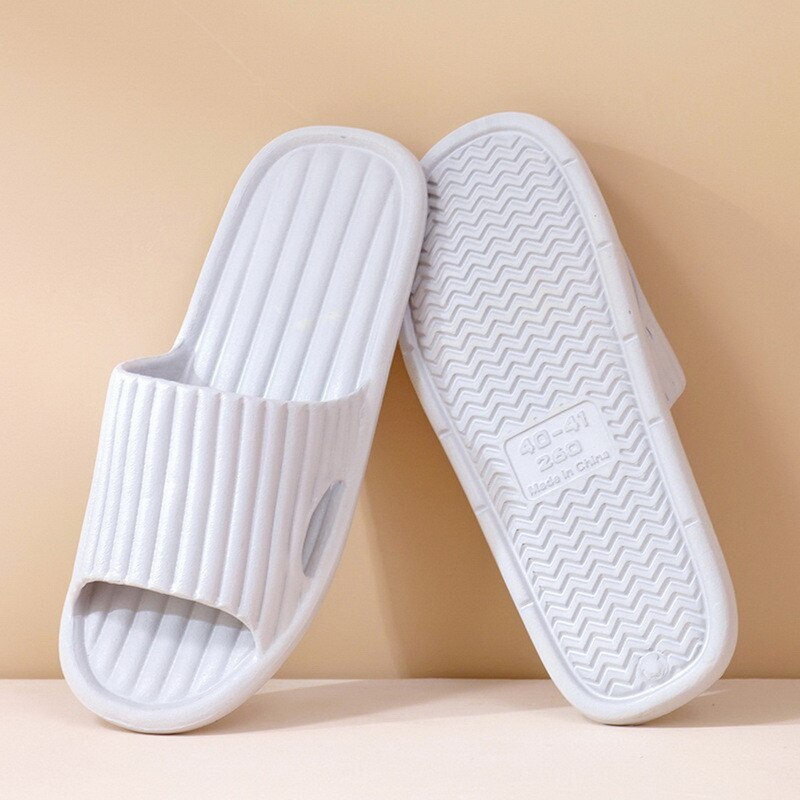 Bathroom Anti-slip Shoes Women Thick Platform Slippers Summer Beach Eva Soft Sole Slide Sandals Leisure Men Ladies Indoor: gray / 44-45(28cm)