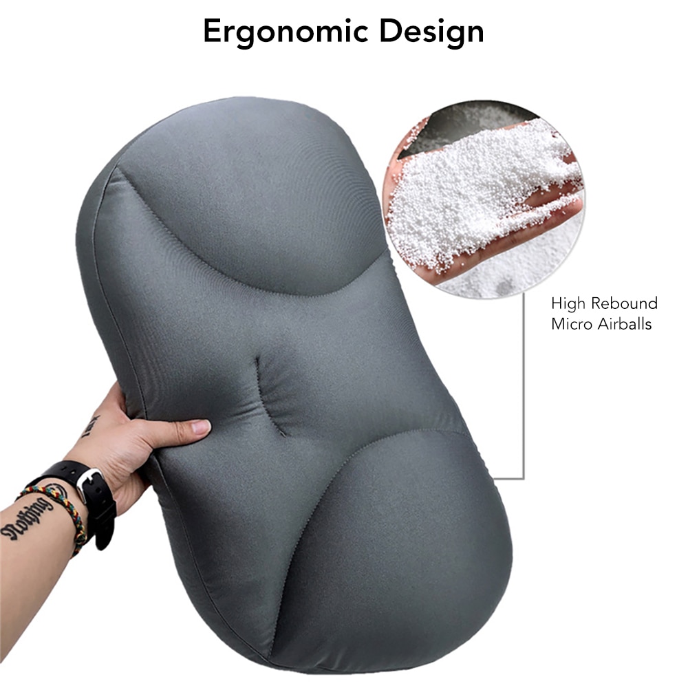 Dyb søvn pude vaskbar ergonomisk 3d nakke pude skum airball partikler rejse luftpude airgrip puder smertelindring