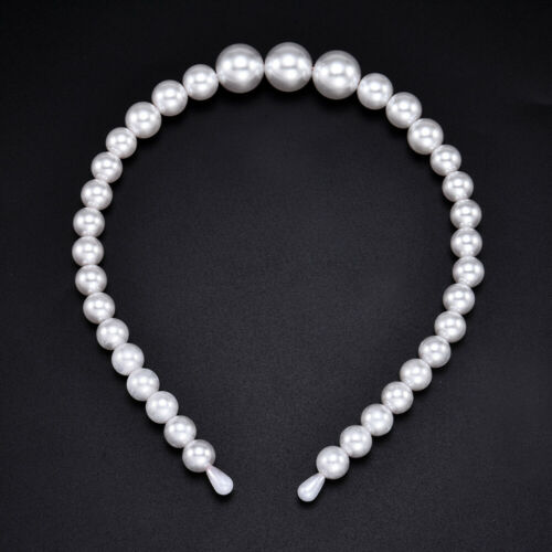 Volledige parels haarband hoofdband haar hoepel houder ornament vrouwen haaraccessoires parel haarbanden: 3 18mm parels