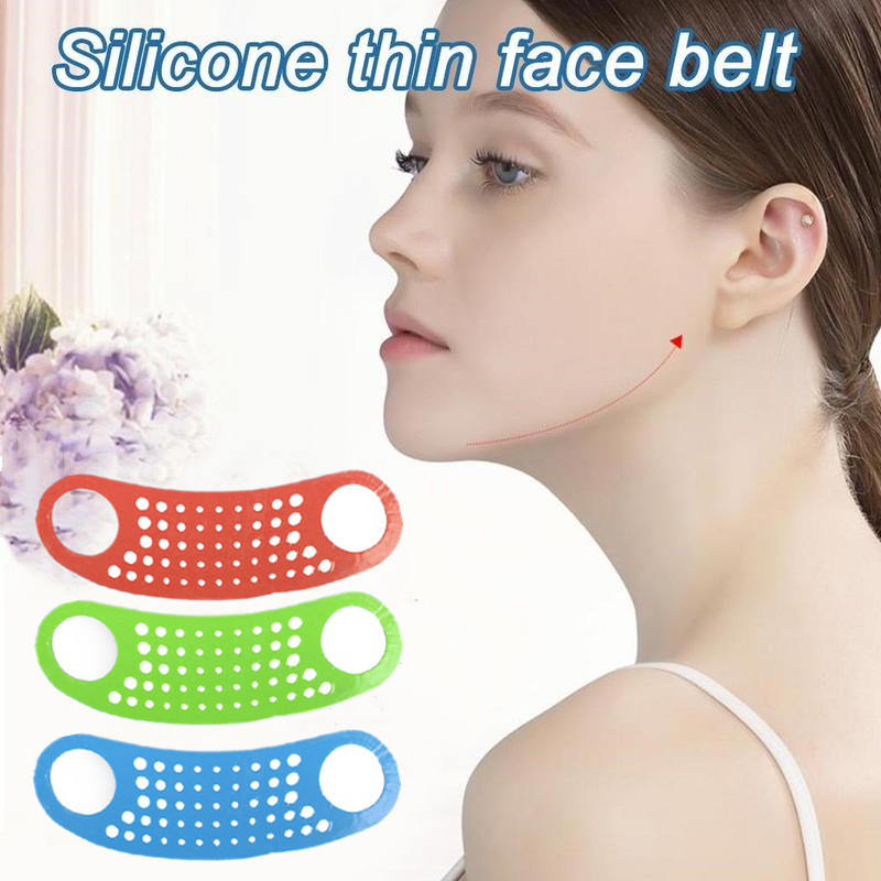 3 Kleuren Multifunctionele Professionele Slaap Silicagel Mesh Ademende Dunne Gezicht Bandage Voor Vrouwen Lift Gezicht Care Tool
