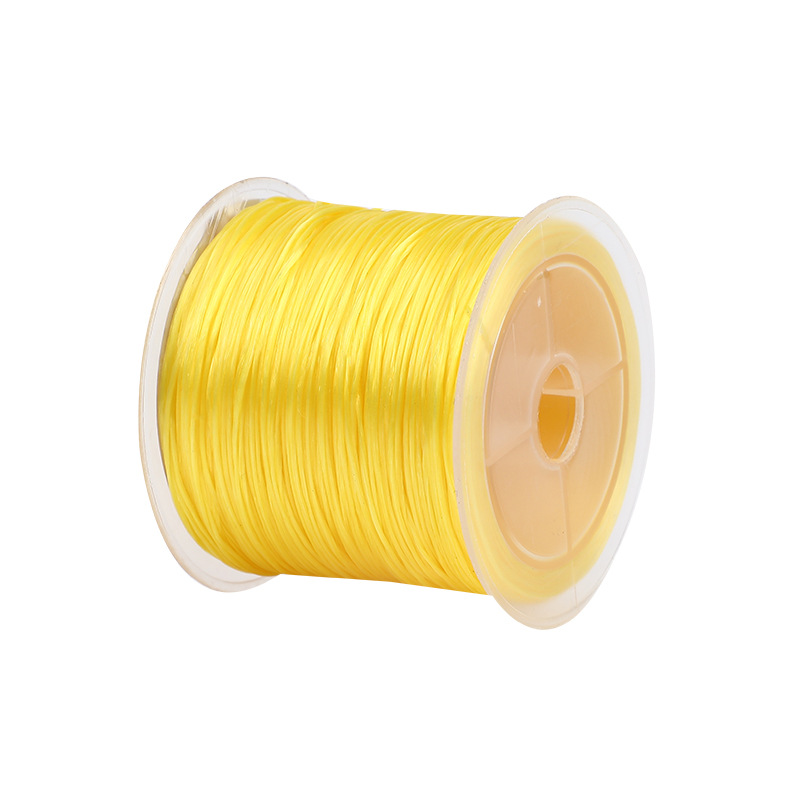 Hilo elástico para pulsera, hilo para hacer pulseras, gomas para hacer pulseras, cuerda elástica fuerte para hacer joyas: YELLOW
