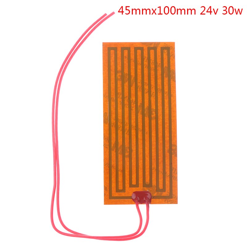 5/12/24V Pi Verwarming Film Plaat Polyimide Elektrische Verwarmde Panel Pad Mat Lijm Verkoop: 8