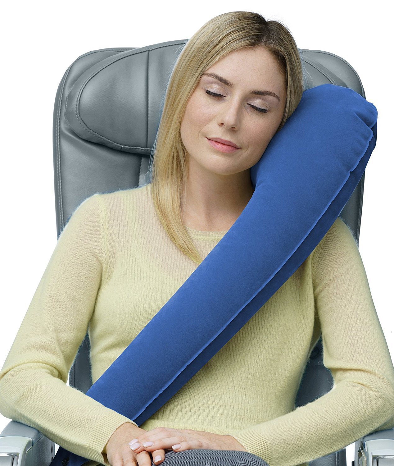 Portable Train Car Inflatable Pillow U-shaped Neck Pillow Travel Pillow Aircraft Sleeping Comfortable Neck Pillow