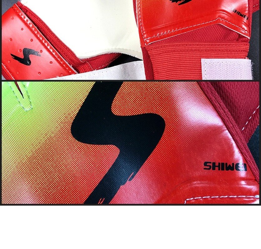 Stijl Voetbal Doelman Handschoenen Gradiënt Kleur Latex Handschoenen Met Vinger Guard Handschoenen Vrouwen