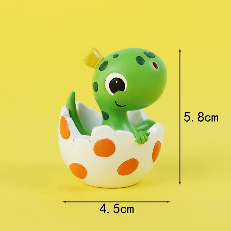 Söt äggskal dinosaurie tecknad baby dekoration lövsnöre archetree cake topper för barn födelsedagsfest tillbehör bakning: Dinosaurieägg a