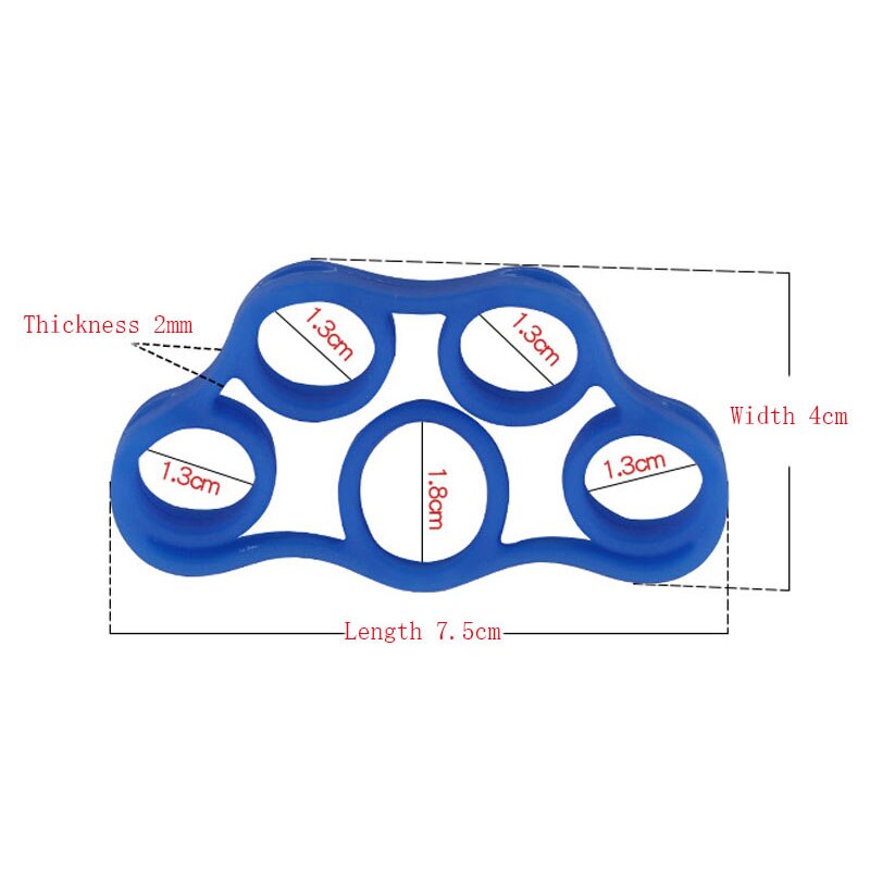 1 pçs dedo pinça força trainer magro resistência banda aperto da mão pulso flexível exercício acessórios ao ar livre ferramentas de fitness