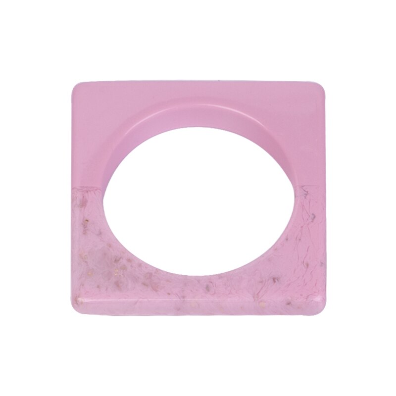 Pulseira vintage de resina, bracelete quadrado para mulheres, joias da moda, acrílico, geométrica, grande, para festa, pulseira para meninas: color-6