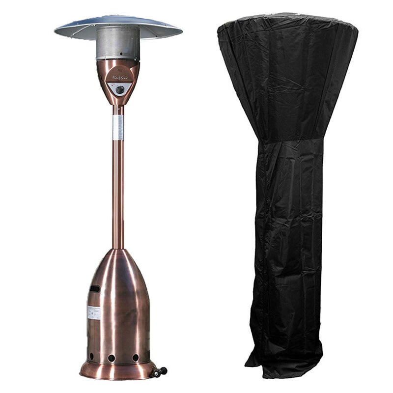 Patio Heater Cover Waterdicht Stand-Up Heater Cover Met Rits Heavy Duty Oxford Doek Anti-Uv Voor Outdoor Zwart DTT88