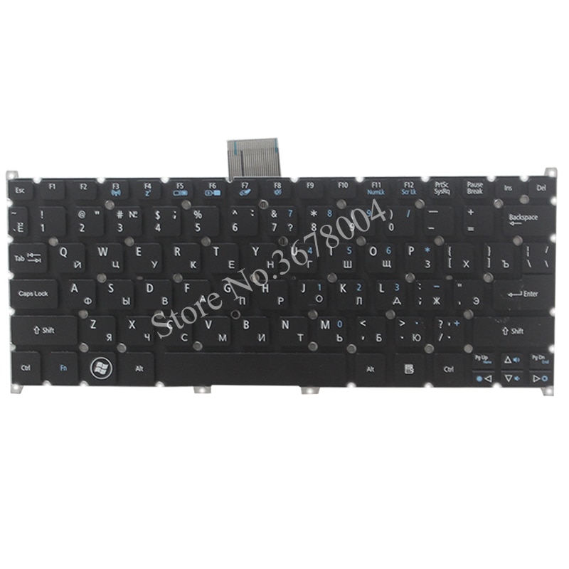 Ryskt tangentbord för acer aspire  s3 s3-391 s3-951 s3-371 s5 s5-391 one 725 756 v5-171 travelmate  b1 b113 b113- e  b113- m laptop ru