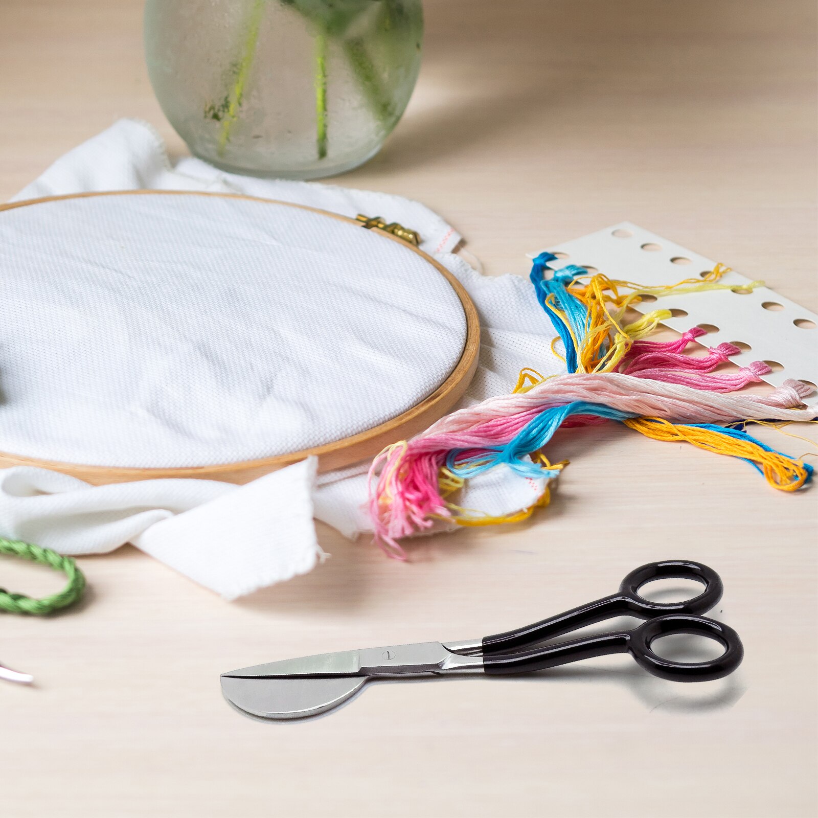 Stevige Tapijt Trimmer Schaar Scherpe Eendenbek Applique Schaar Rvs Naaien Borduren Schaar Blikscharen G2AB