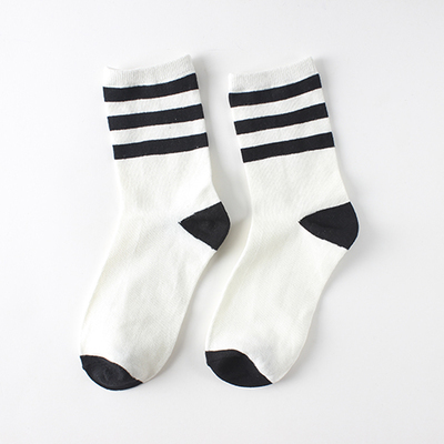 Calcetines de cuadros clásicos de pata de gallo para mujer, calcetín Harajuku de algodón, Vintage, Blanco, Negro, a rayas, con tubo: green