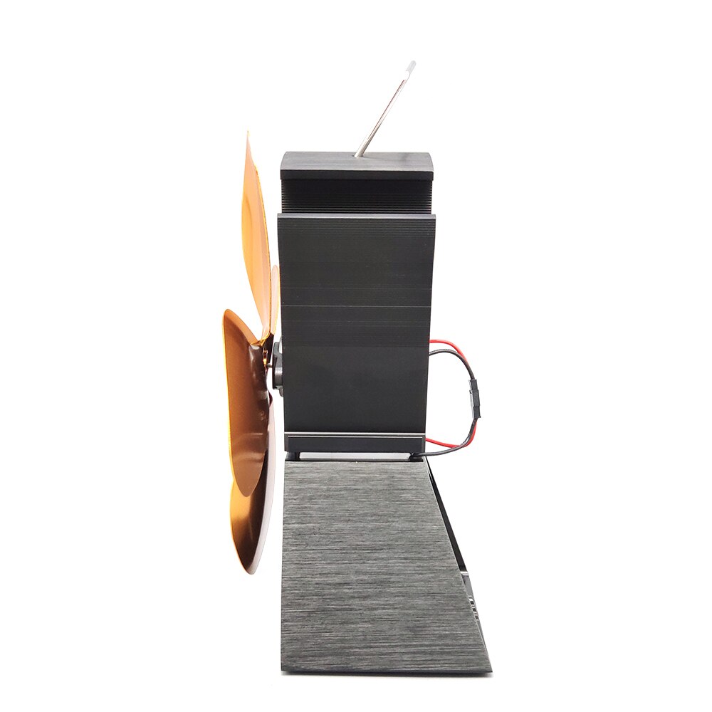 Foyer 4 lame chaleur alimenté poêle ventilateur brûleur à bois silencieux ventilateur maison efficace Distribution de chaleur ménage