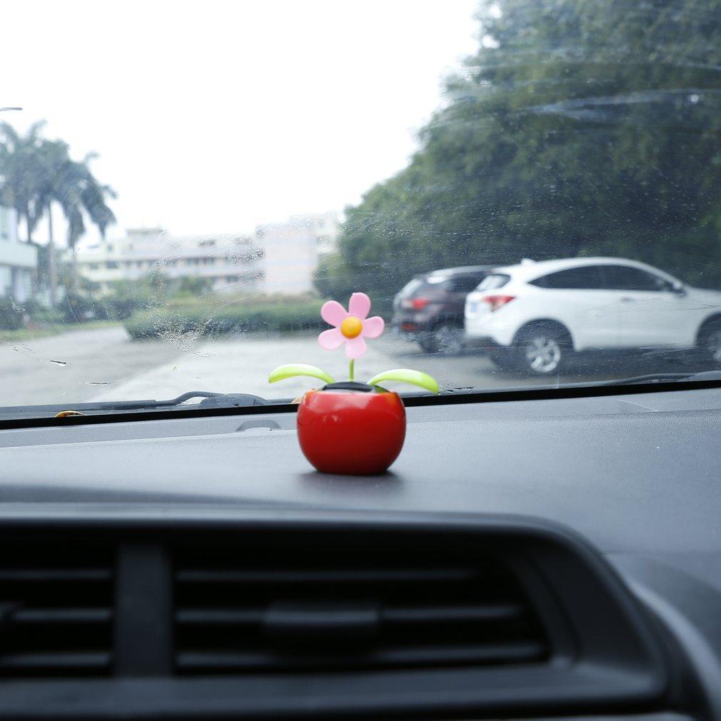 Solar de energía Solar Flip Flop hojas flor coche pantalla UL